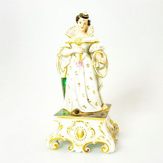 Vintage German-style Porcelain Figurine, Courtly Lady