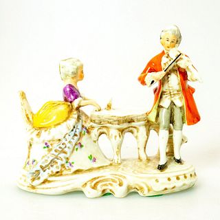 Vintage German-style Porcelain Figurine, Musical Couple
