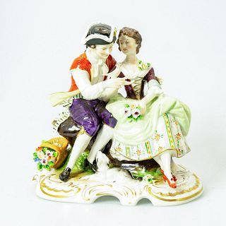 Vintage Rudolf Kammer Porcelain Figure, Courting Couple