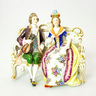 Vintage Sitzendorf Porcelain Figural Group, Musicians