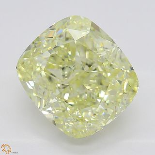 3.01 ct, Natural Fancy Light Yellow Even Color, VS2, Cushion cut Diamond (GIA Graded), Unmounted, Appraised Value: $40,600 