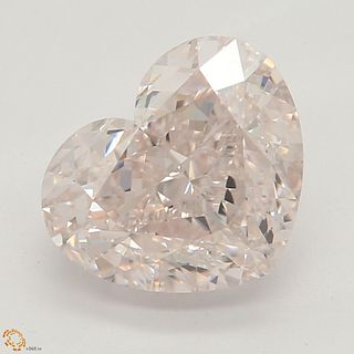 1.60 ct, Natural Light Pink Color, VVS2, Heart cut Diamond (GIA Graded), Unmounted, Appraised Value: $183,900 