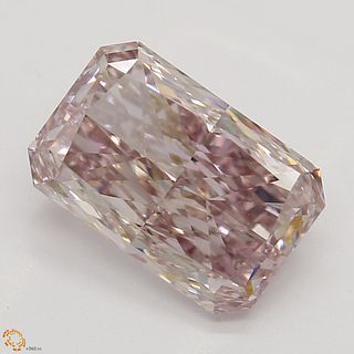 1.51 ct, Natural Fancy Brownish Pink Even Color, VS2, Radiant cut Diamond (GIA Graded), Unmounted, Appraised Value: $199,300 