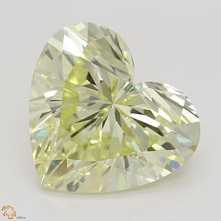 2.24 ct, Natural Fancy Yellow Even Color, VVS2, Heart cut Diamond (GIA Graded), Unmounted, Appraised Value: $36,100 