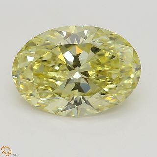 2.03 ct, Natural Fancy Yellow Even Color, VS1, Oval cut Diamond (GIA Graded), Unmounted, Appraised Value: $36,900 