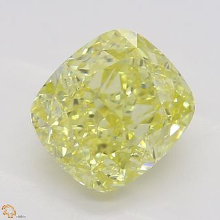 1.77 ct, Natural Fancy Intense Yellow Even Color, VS1, Cushion cut Diamond (GIA Graded), Unmounted, Appraised Value: $33,200 