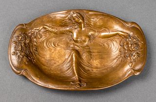 Jugendstil Art Nouveau Bronze Vide Poche