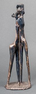 Aharon Bezalel Brutalist Interlocking Sculpture