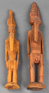 Papua New Guinea Carved Spirit Figures, 2