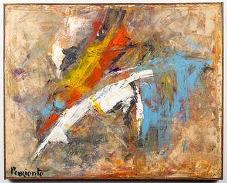 Abraham Pariente Modern Abstract Oil on Canvas