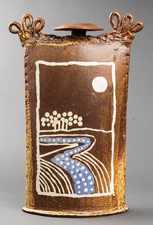 Rene Murray "Landscape" Modern Pottery Vase