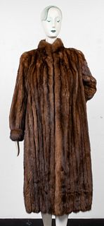Revillon Brown Sable Fur Coat