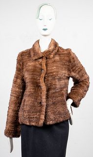 Trilogy Knitted Rabbit Fur Coat