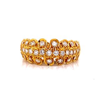 18k Yellow Gold & Diamonds Ring