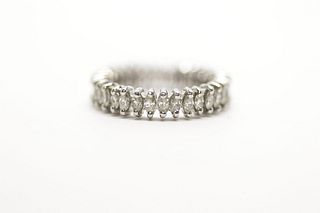 Platinum & Marquise Diamonds Eternity Ring