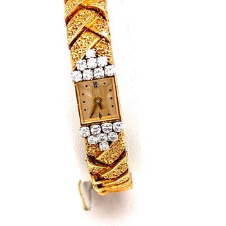 BOUCHERON Ladies 18k Gold & Diamonds Watch