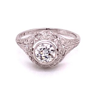 18k White Gold engagement Ring
