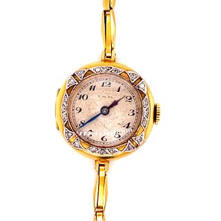 18K & Diamonds Art Nouveau Watch