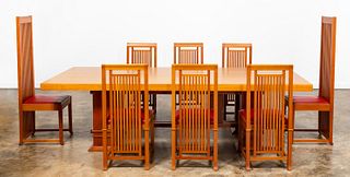 FRANK LLOYD WRIGHT / CASSINA DINING TABLE & CHAIRS