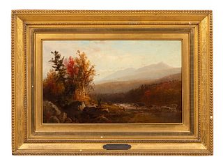 WILLIAM HART, 19TH C OIL ON CANVAS, GILTWOOD FRAME