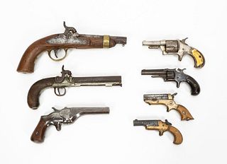 GROUP OF SEVEN AMERICAN & EUROPEAN GUNS