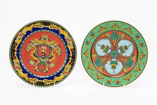 VERSACE FOR ROSENTHAL PORCELAIN CHARGERS