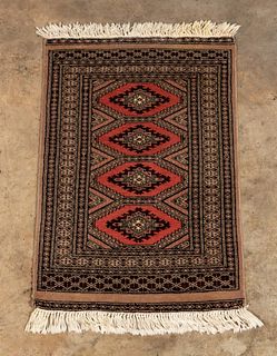 HAND WOVEN BOKHARA RUG, APPROX. 3' 3" X 2' 1"