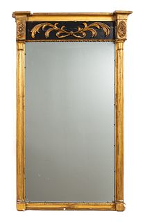 CONTINENTAL NEOCLASSICAL GILTWOOD PIER MIRROR