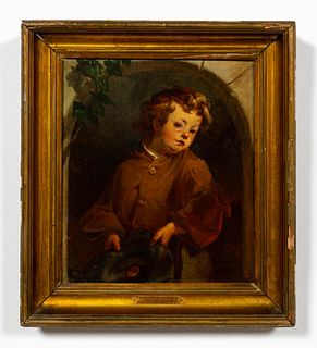 CHRISTIAN SCHUSSELE, PORTRAIT OF BOY, 1855