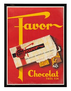 SWISS ADVERTISING PRINT, FAVARGER CHOCOLATE