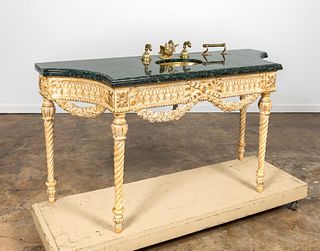LOUIS XVI STYLE VANITY WITH PHYLRICH SWAN FAUCETS
