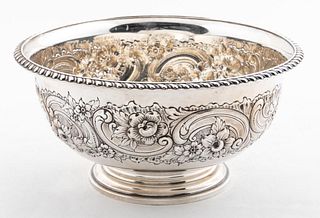 1938 REED & BARTON STERLING SILVER FOOTED BOWL