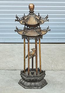 Bronze Covered Bird Cage