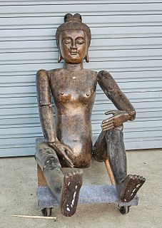 Chinese Bronze Mannequin Figure