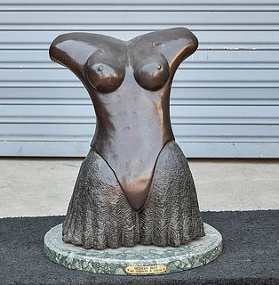 Bronze Ballerina Torso Sculpture