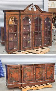 Large Western-Style Breakfront Cabinet