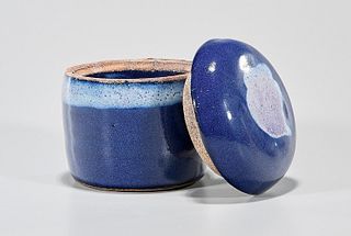 Chinese Splash Glazed Porcelain Covered Jar