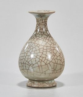 Small Chinese Crackle Glazed Porcelain Vase