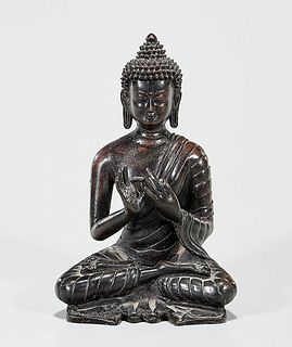 Southeast Asian Bronze Seated Buddha