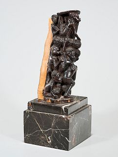 Carved Wood African Stand