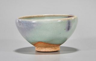 Chinese Jun-Style Purple Splash Porcelain Bowl