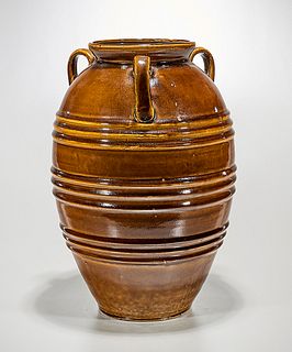 Chinese Brown Glazed Porcelain Jar