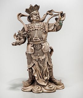 Chinese Metal Guardian Figure