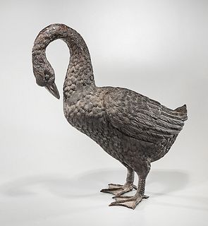 Chinese Bronze Goose