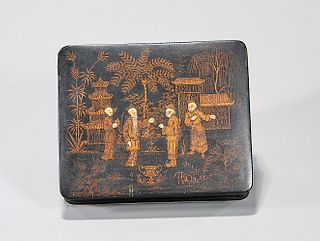 Chinese Painted Lacquer Box