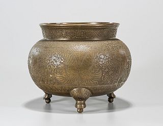 Southeast Asian Bronze Tripod Bowl