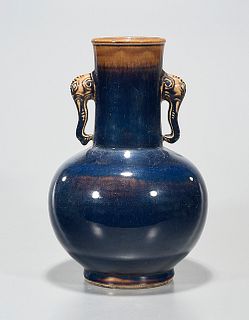Chinese Glazed Porcelain Globular Vase