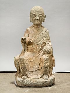 Chinese Stone Seated Figure