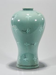 Korean Celadon Glazed Vase