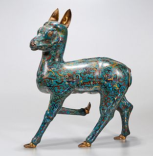 Chinese Cloisonne Deer